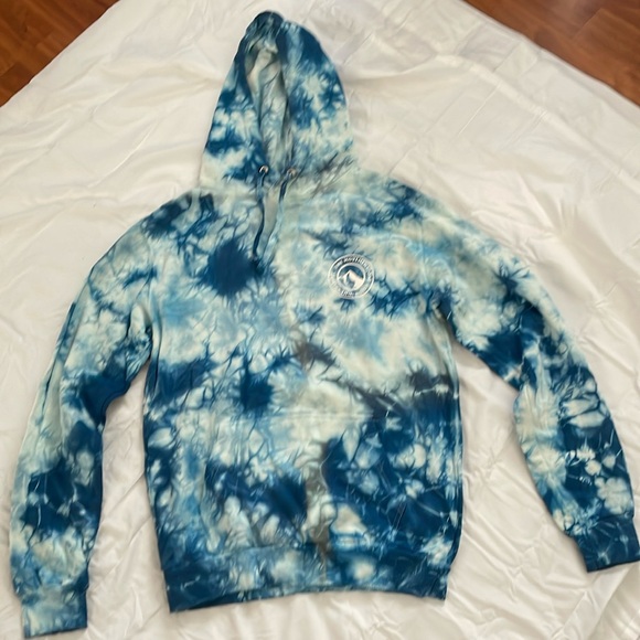 Blue Tye Dye Hoodie - Picture 1 of 5